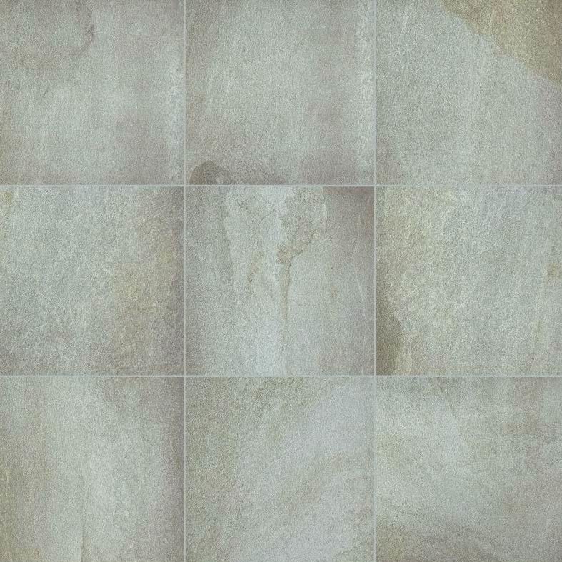 Glazed Stone Effect Porcelain Kitchen Floor Tiles Concave Convex Pattern Surface Bathroom Ceramic Tile