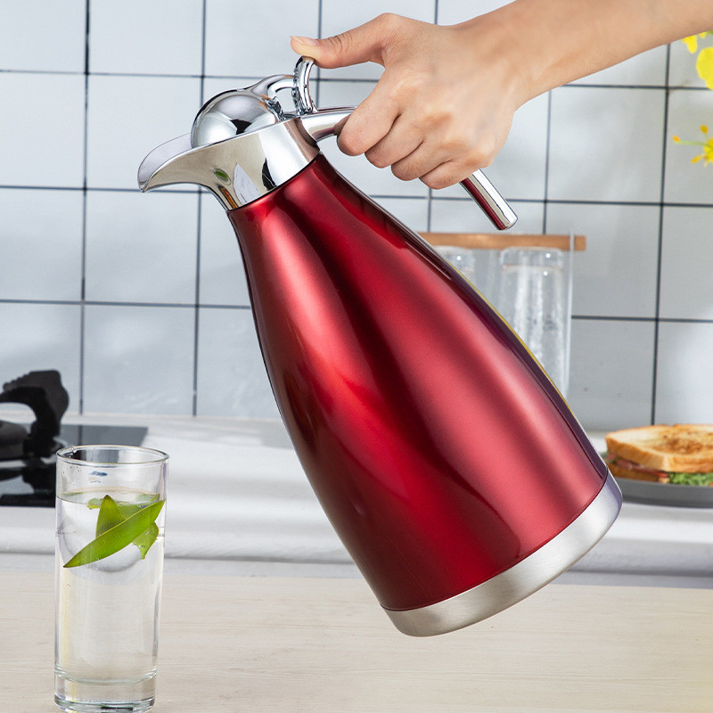 1.5L 2L Thermos Coffee Pot Hotel Guest Room Supplies Vacuum Insulated Kettle