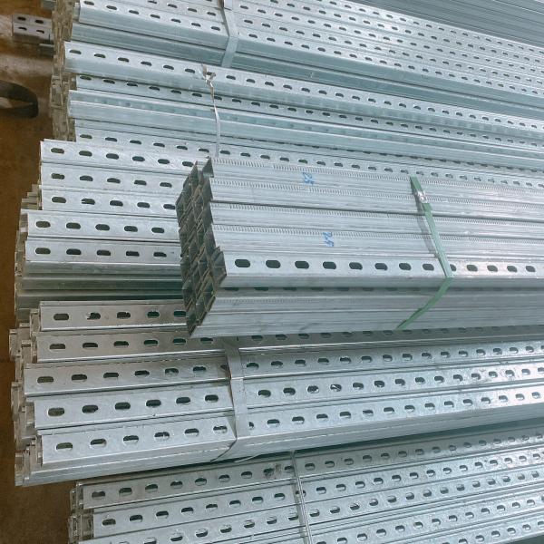 41mm Perforated SS Metal strut channel Pre Galvanized For Seismic Bracing