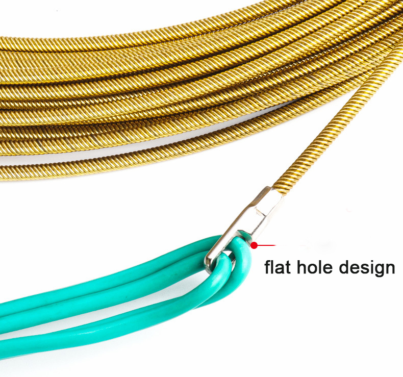 Spring Steel Cable Puller Fish Tape Wire Puller Through Wall