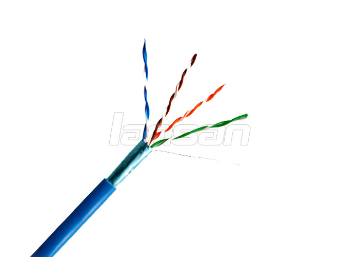 HDPE BC Cat5e Lan Cable AI Magnesium FTP PVC With Bare Copper Conductor