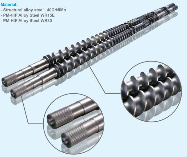 PA PE extrusion line Customized Size Twin Screw for Good Plasticizing Effect Parallel