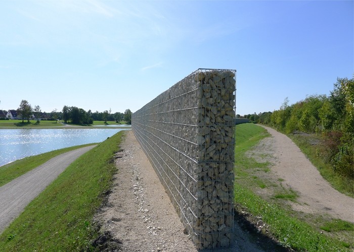 Gabion 10 Gauge Welded Wire Mesh 2 X 2 Rectangle Hole PVC Coated