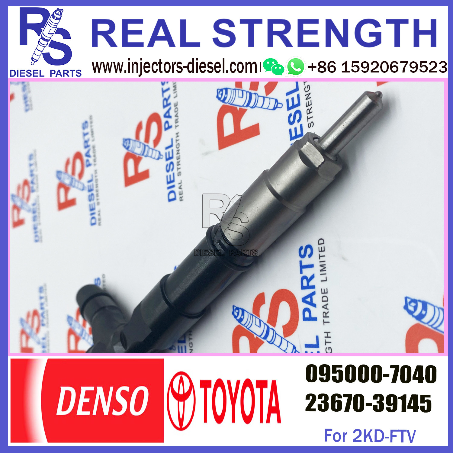 common rail injector 23670-39145 095000-7040 injector for TOYOTA 2KD-FTV, D-4D, TRH2 injector nozzle 23670-39145
