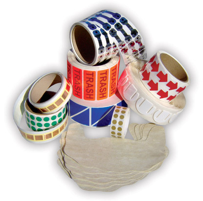 Die Cut Stickers Copper or Alumium Foil For electronics manufacturing