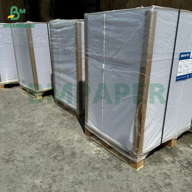 150gsm Laser Printing Double Sided Glossy Coated Paper For Brochures 32 x 45cm