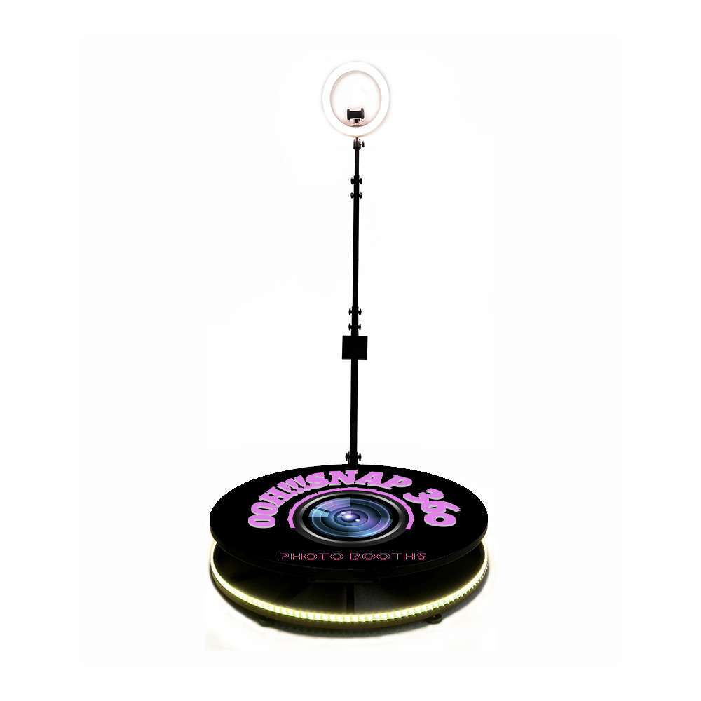 Automatic 360 Selfie Platform Rotating Remote control Camera Booth For Rent