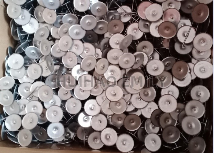 14GA Insulation Jackets Stainless Steel Quilting Pins With Self Locking Washer