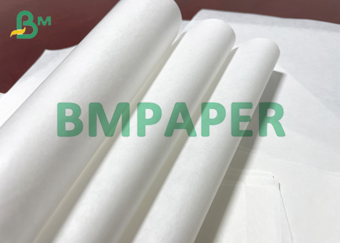 40g 50g One Side Glossy Coated White Kraft Paper For Packaging
