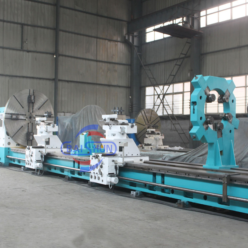 C61250 32T Load Conventional Horizontal Lathe Machine For Heavy Duty Machining Roll Shaft