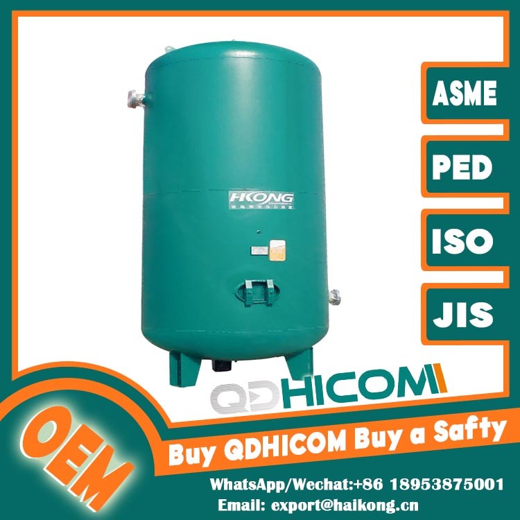  Carbon Steel Compressed Air Receiver Tanks Vertical Air Receiver Tank 3m3 Capacity Manufactures