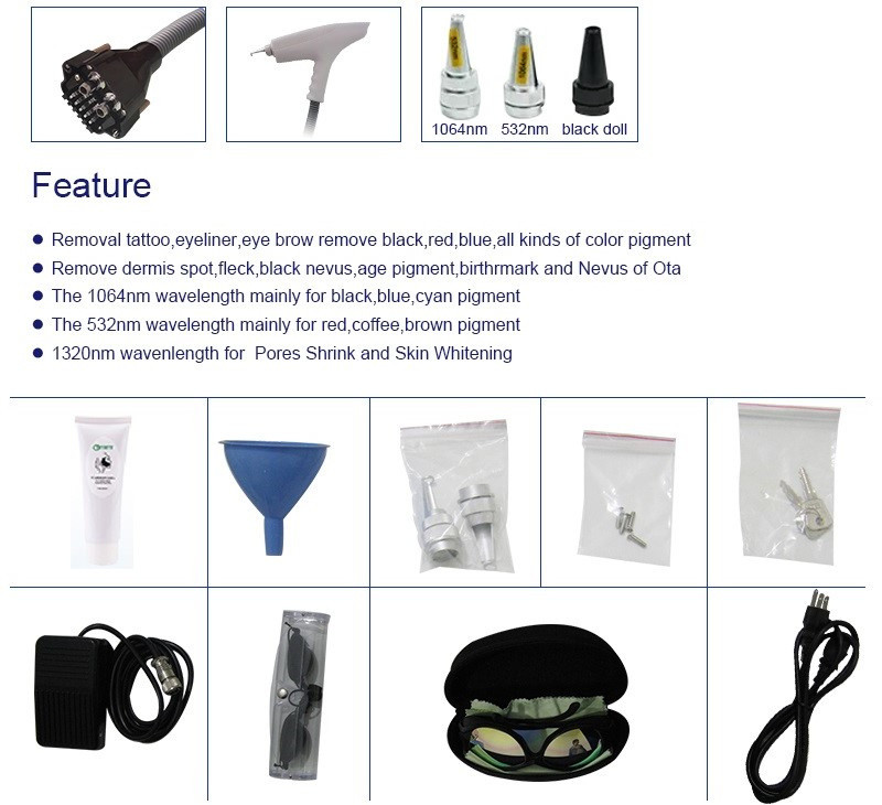 1064nm Nd Yag Laser Machine For Carbon Laser Peeling Tattoo Removal