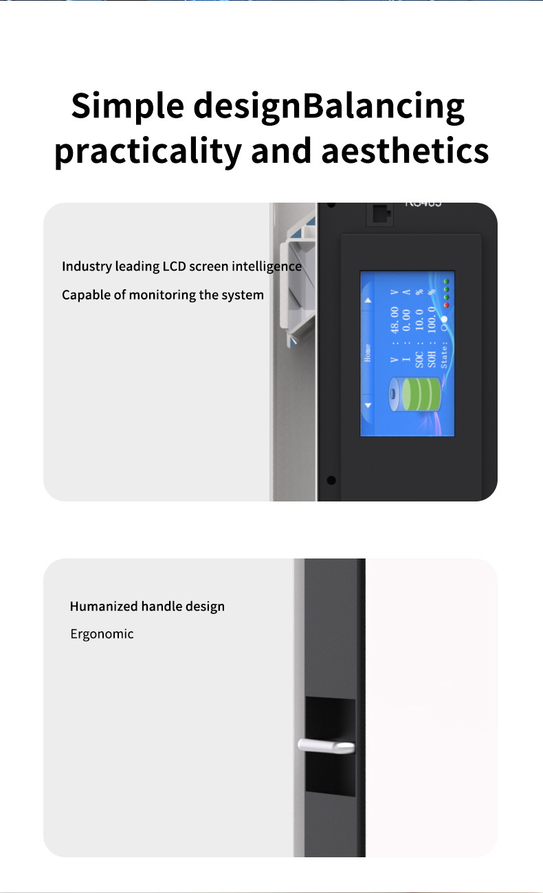 48V LiFePO4 Battery Pack with 160Ah Capacity for home use