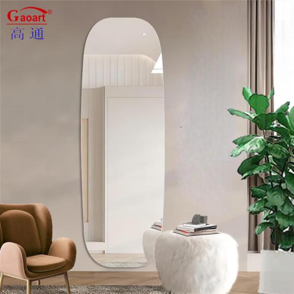 Gold Decorative Glass Modern Magic Make Up Beauty Bath Unbreakable Home Decor