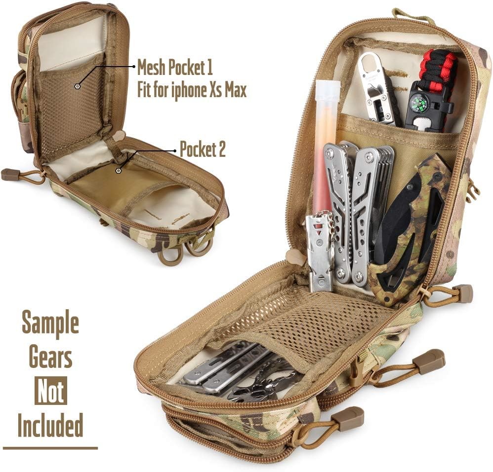 Tactical Molle Utility Pouch, Tool Pouch Tactical Phone Pouches Mini Waist Pouches Medical EDC IFAK Pack Mini Design