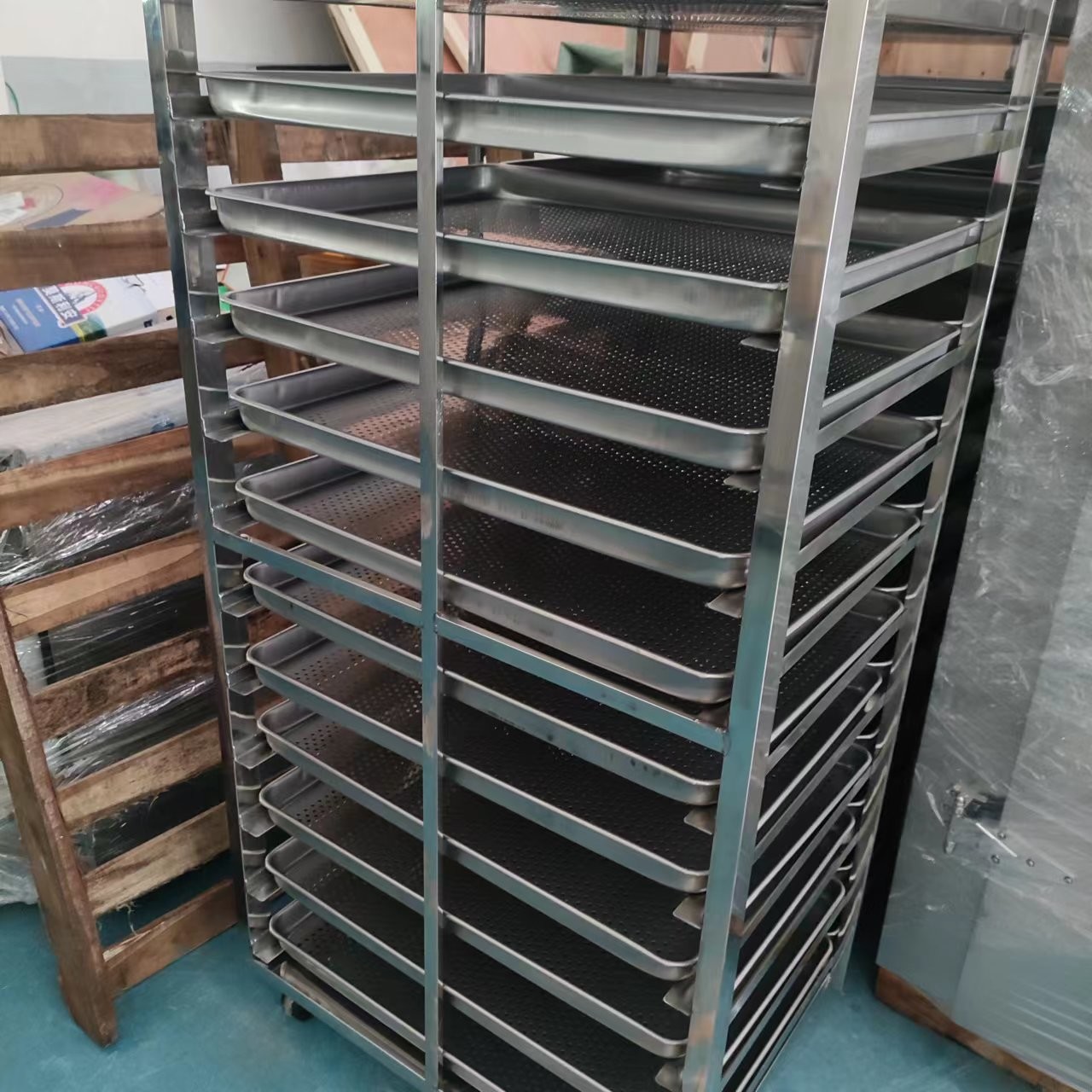 SUS316 Hot Drying Oven With Tray Cream Jars Perfume Bottles Drying Oven Machine
