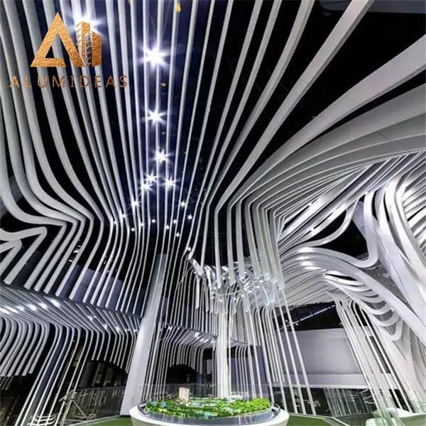 Aluminum linear ceiling system