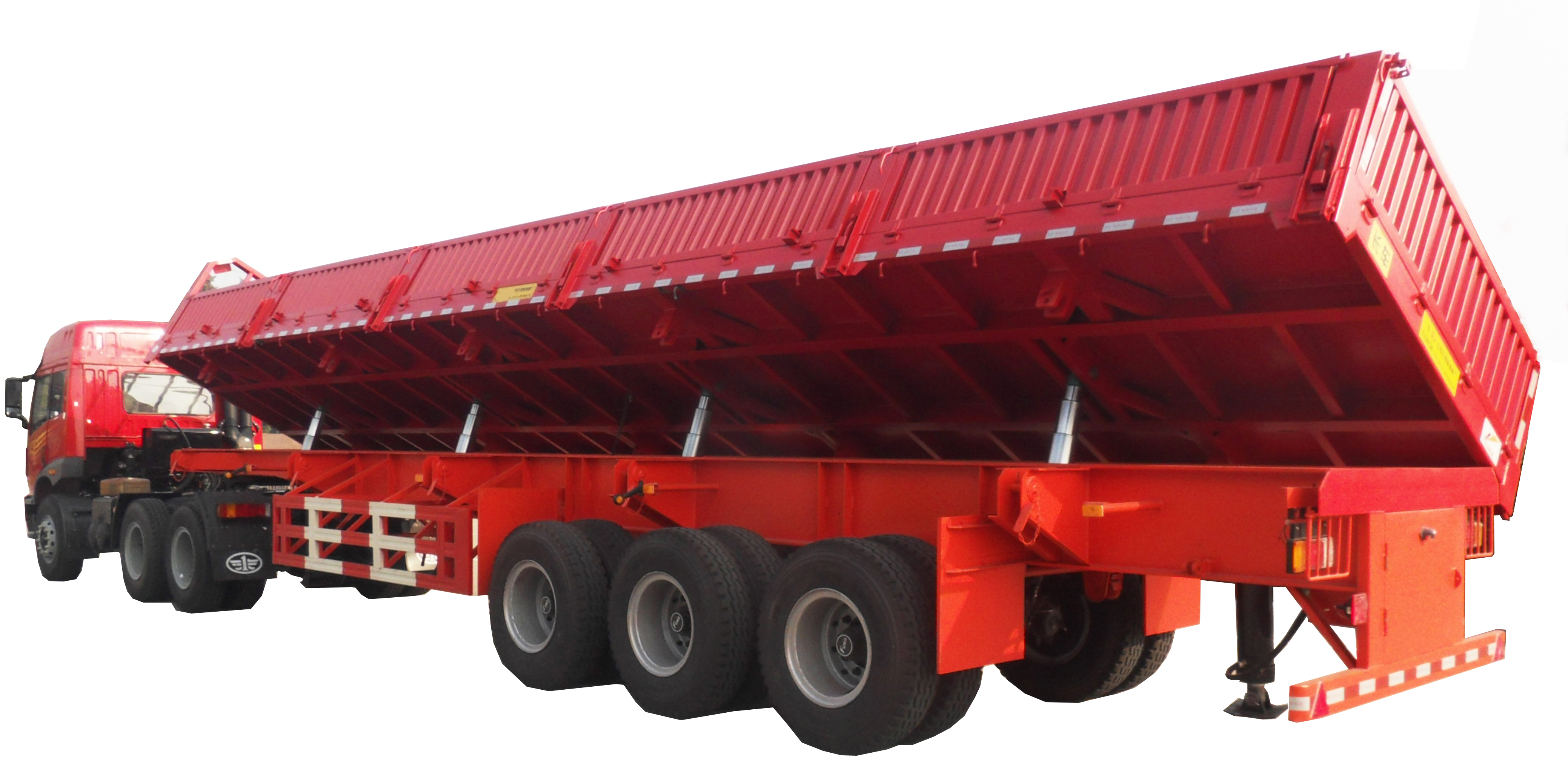 Low Bed Deck Dimension of 12000X2500X1500mm Dump Semi Trailer for Australia Market