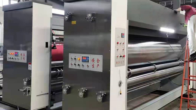 Corrugated Carton Box Flexo Printing Machine With Slotter