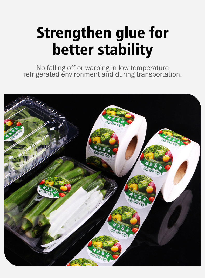 Waterproof Food Private Label Jam Food Bottle Packaging Label Stickers