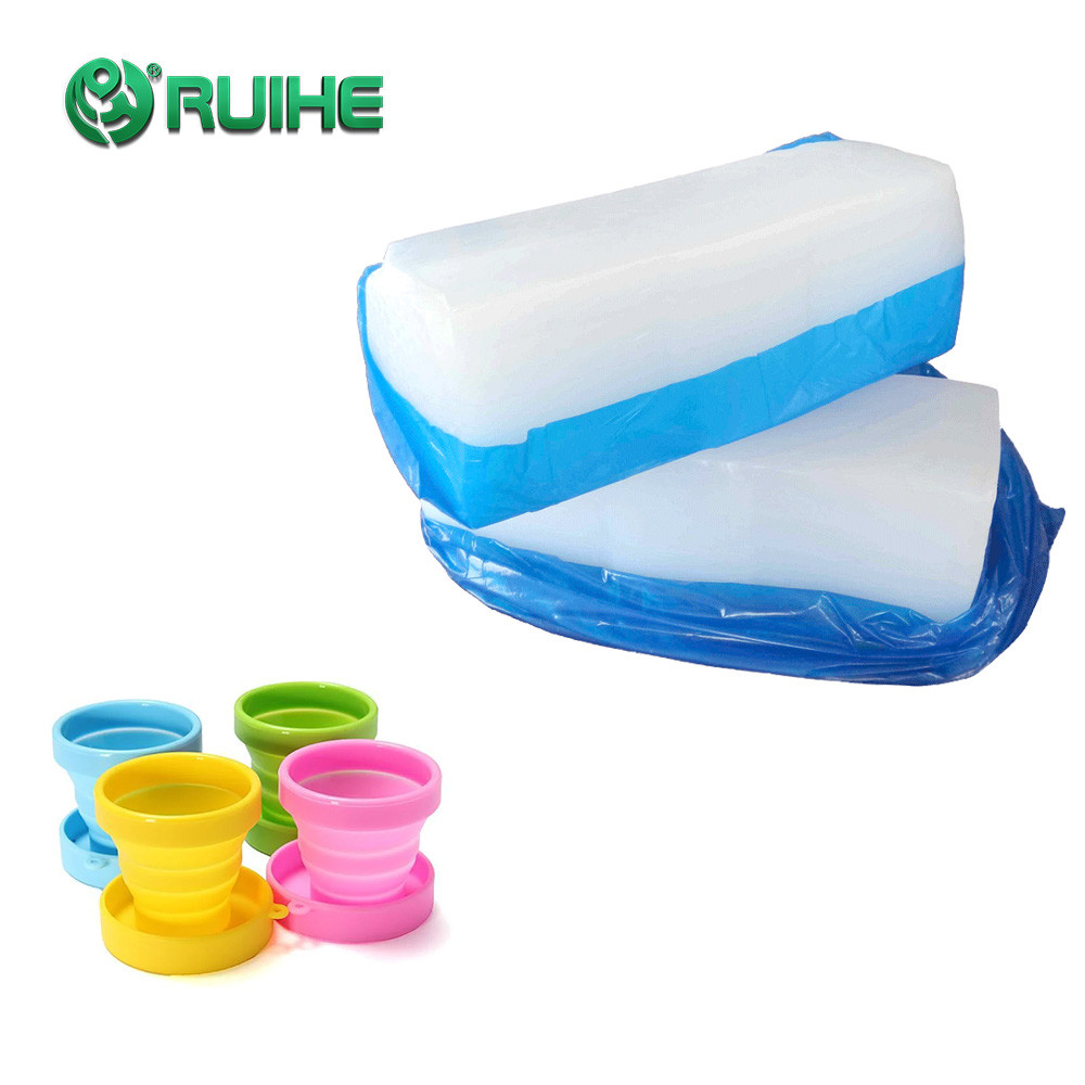 DBPH Cured HTV Silicone Rubber 10-80 Shore A Hardness Folding Cup