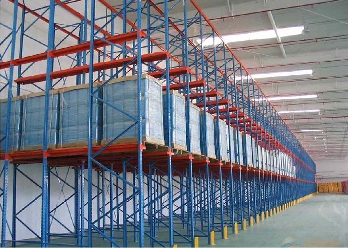 Steel Q235 Drive In Pallet Racking Custom Industrial Rack Shelving