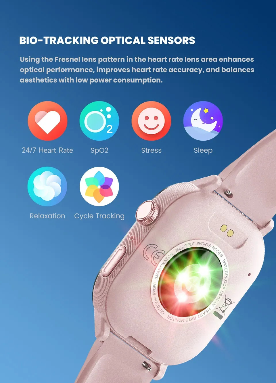 C30 1ATM Waterproof Smartwatch For Men Women , BT Call Fitness Sleep Heart Rate Sport Watch