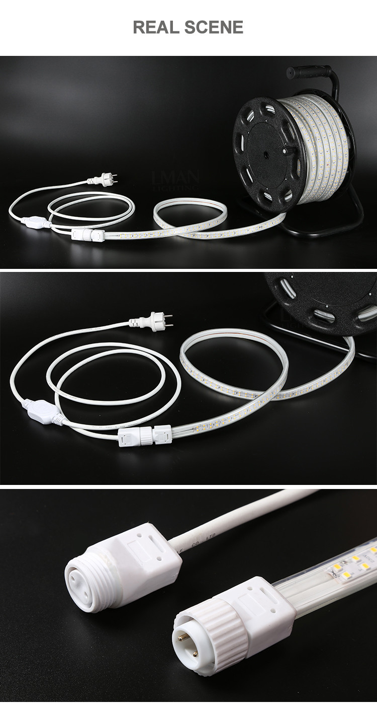 Wholesale Outdoor Customizable Length 5m 10m 20m SMD 2835 180leds/M IP67 Waterproof LED Light Strip