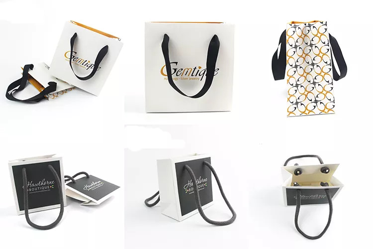 Pantone Colors Clothing Shoe Kraft Paper Bags Offset Printing Promotion Gift Bag