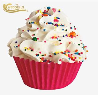 Unique Cupcake Shaped Bath Bombs , Lavender Bath Bombs With Cream Candy