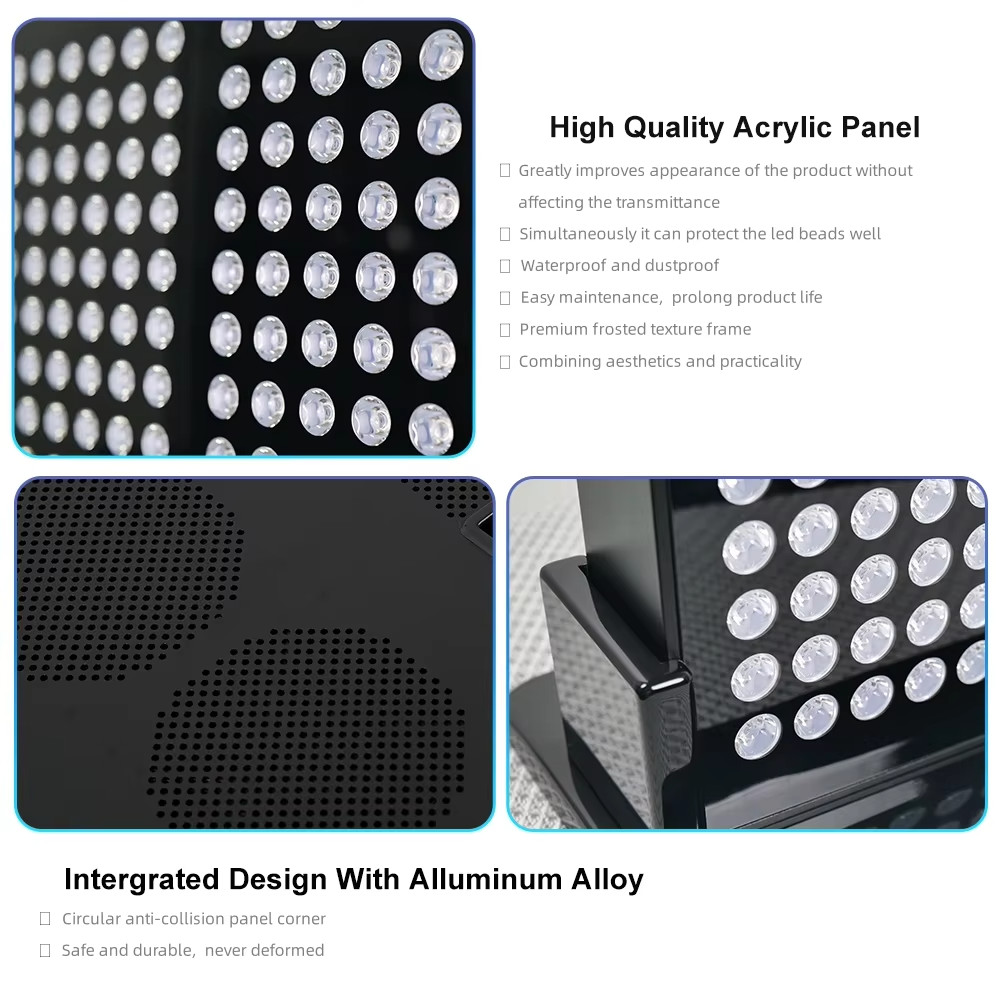 480nm 630nm 660nm 810nm 830nm 850nm 940nm Red Light Therapy Panels