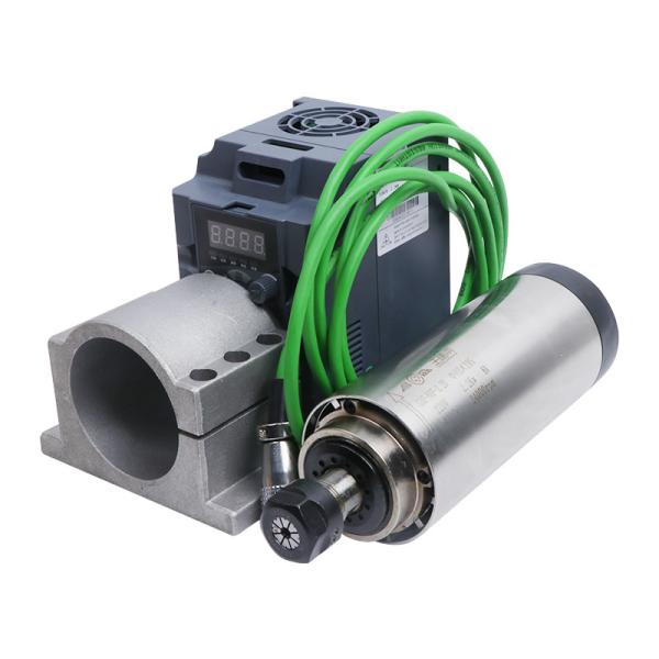 80mm Diameter YFK 2.2KW ER20 Round Air Cooled Spindle Motor Kit for CNC Wood