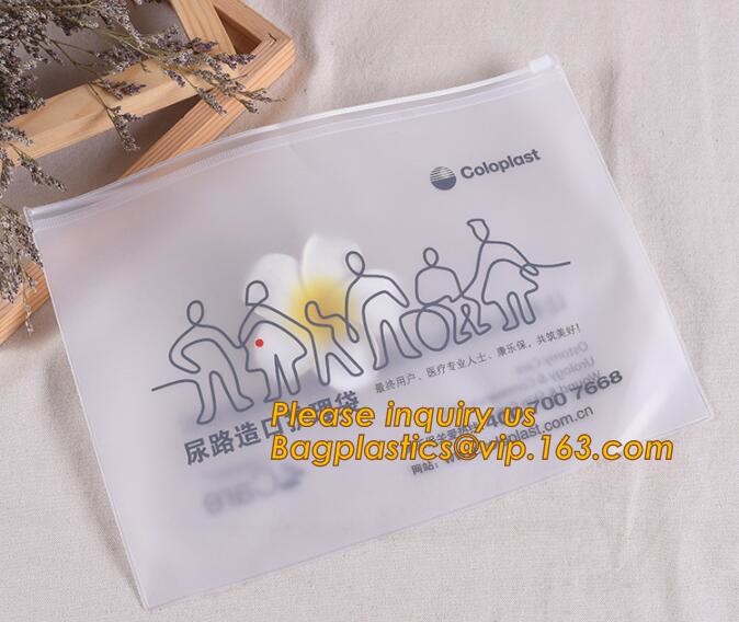 Plastic Bag OEM Custom PVC Loop Handle Image Printed Plastic Shopping Bag,Promotional Clear Waterproof Plastic Cosmetic