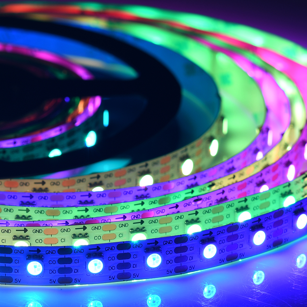 102 Leds Self Adhesive LED Strip 60 Pixel Self Adhesive Rope Lights