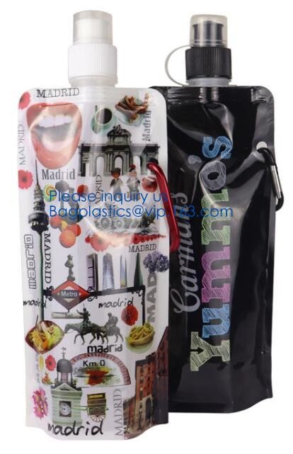 Biodegradable Liquid Packaging Leakage Proof Pouch Custom Custom 1 Gallon Water Bag Foldable Sports Drinking Water Bag