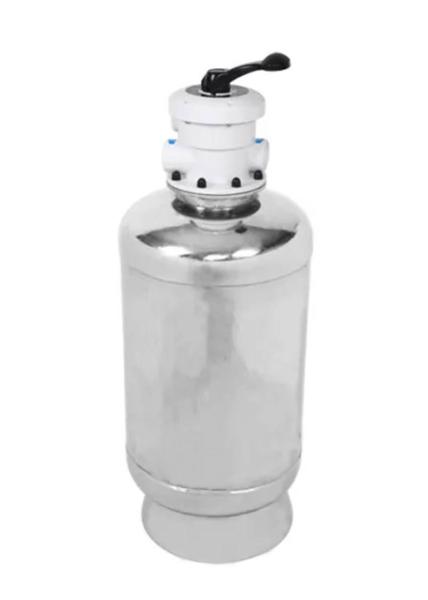 UV Proof Stainless Steel Pool Filter Tank 16.4 - 38.4 M3 / H Flow For Swimming