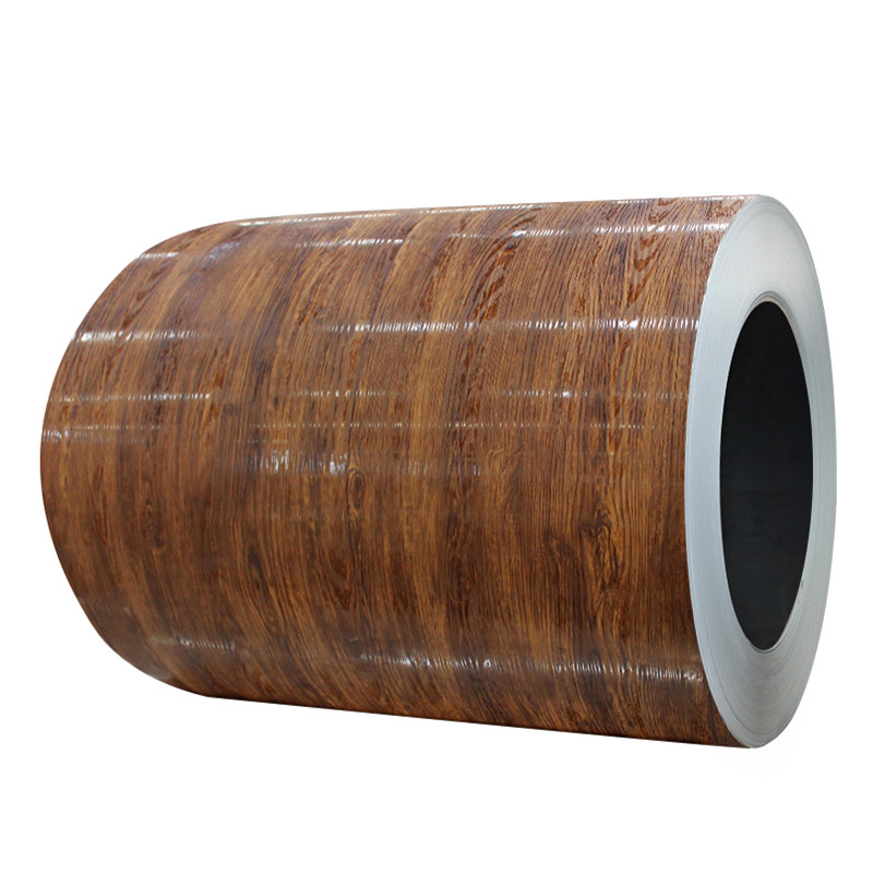 Wood Grain PPGI Steel Printech Color Coated Coil 1mm Marble Grain Surface