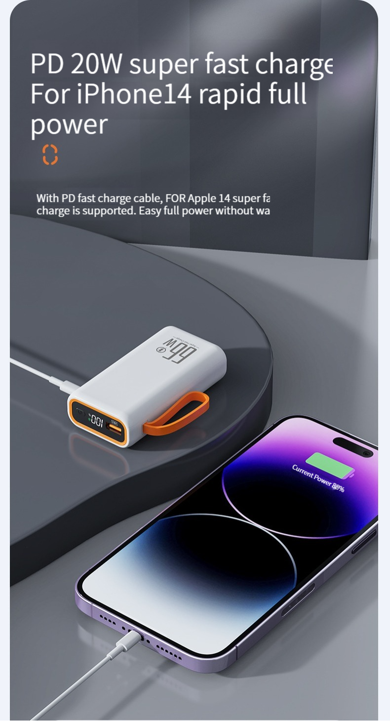 PD Power Charger Portable Power Station 22.5W 10000mAh for Mobile Phones Devices