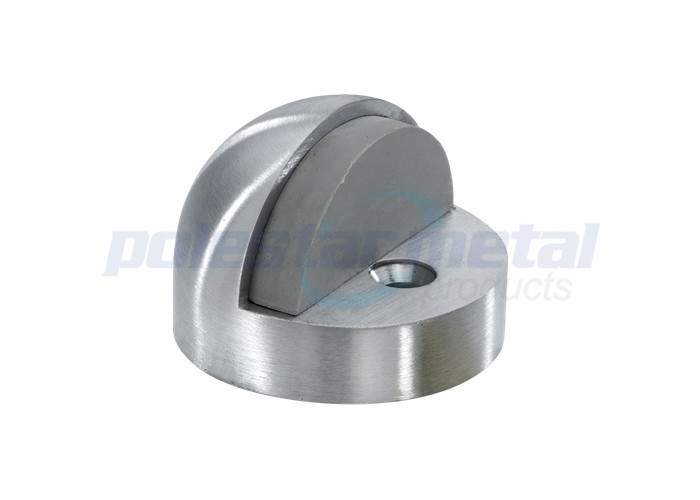 Commercial Door Hardware 45mm Dull Chrome Zinc Alloy High Profile Dome Door Stop