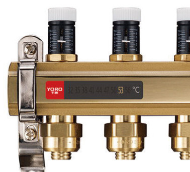 6122 Intelligent Brass Water Manifold With External Branch Supply Flowrate