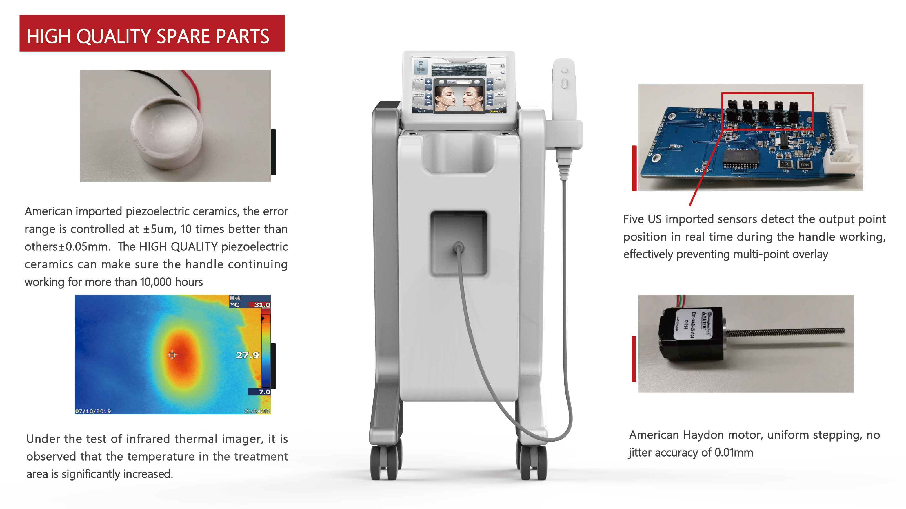 Hifu Cartridge 20000 Shots Korea 3D Hifu 8 Cartridges With 1-11 Lines Face Body Lifting Machine Price
