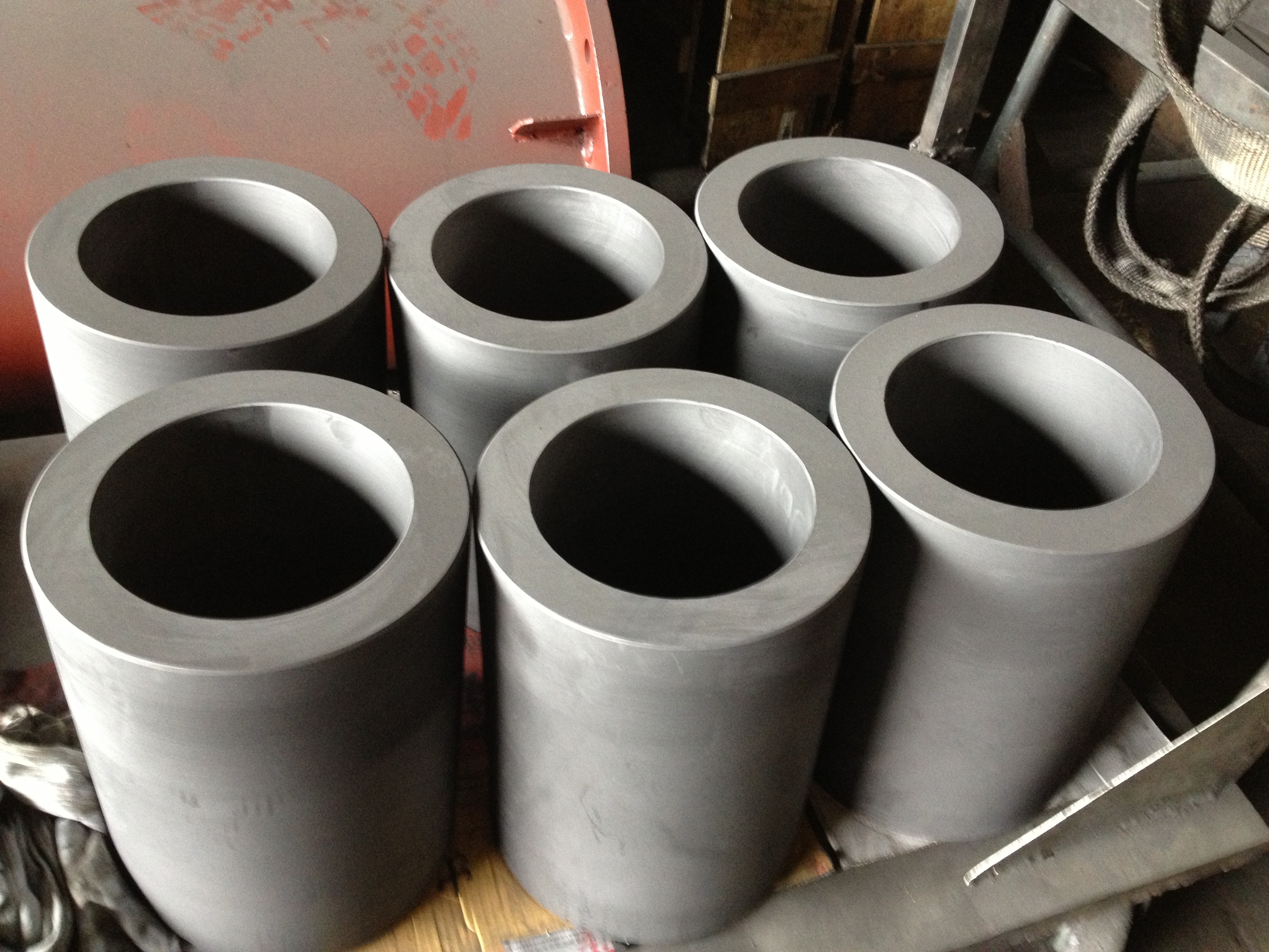 99.9% Custom Carbon Graphite Crucible Induction Heating Melting