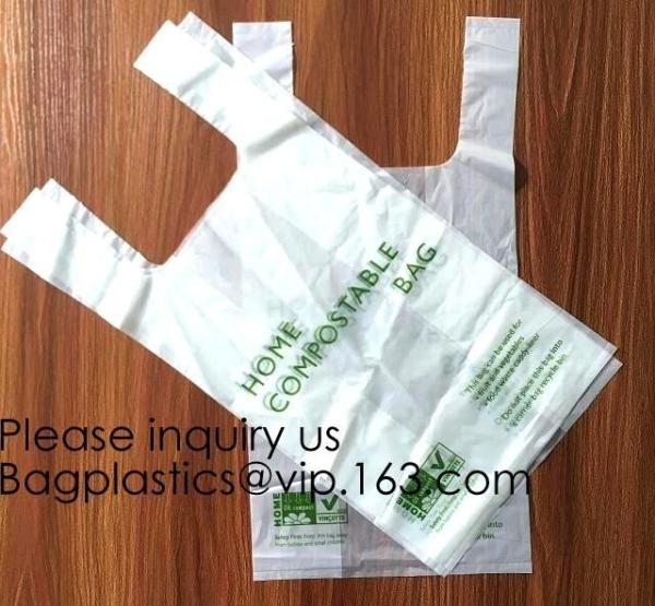 Biodegradable garbage bags biodegradable dog waste bag Biodegradable T shirt bag