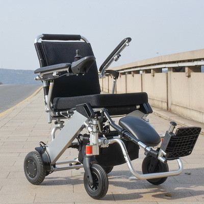 Folding Aluminum Alloy Lightweight Motorized Wheelchair