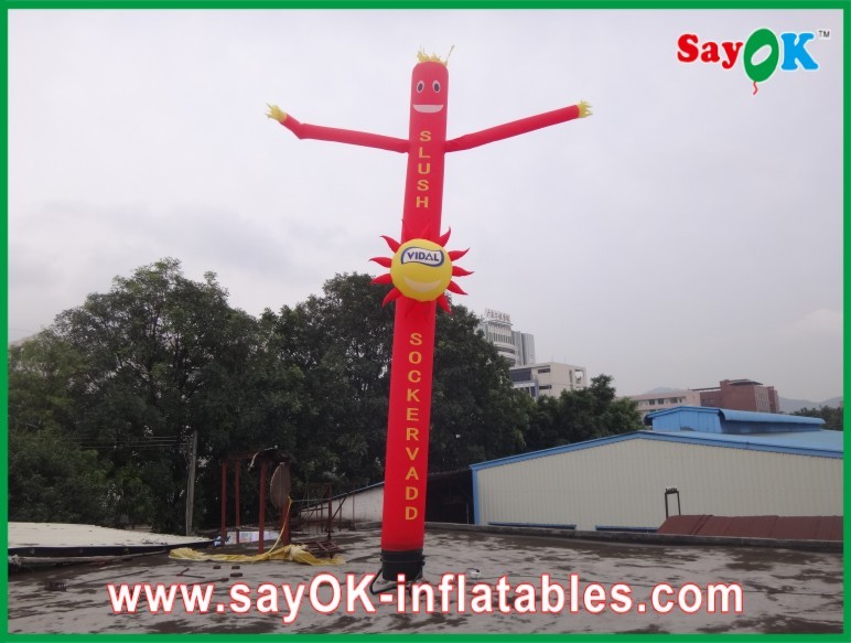 Dancing Air Puppets Inflatable Air Dancer / Attractive Mini Inflatable Smile Air Tube Man For Wedding