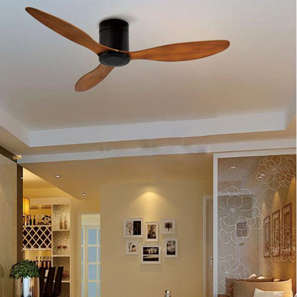 European and American family decorative ceiling fan lamp 52 Inch living room fan