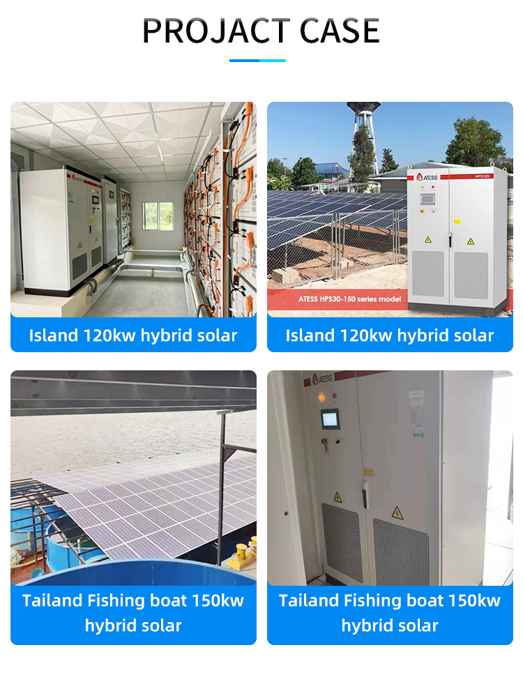 Industrial Hybrid Energy Storage System 100KW 120KW Solar Power System