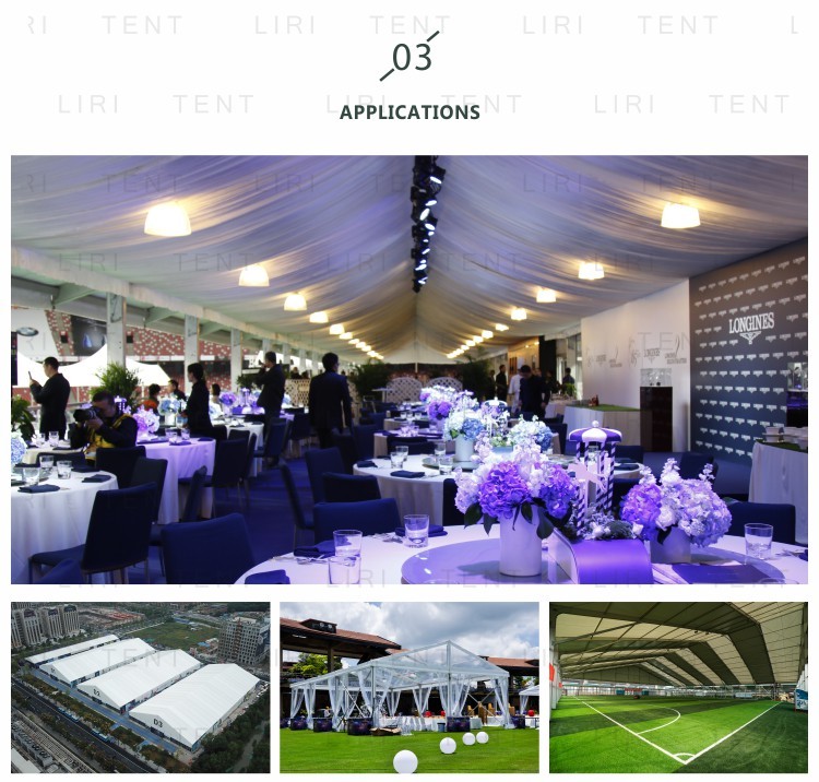 CFM 25m Width PVC Cover Sports Marquee Tent