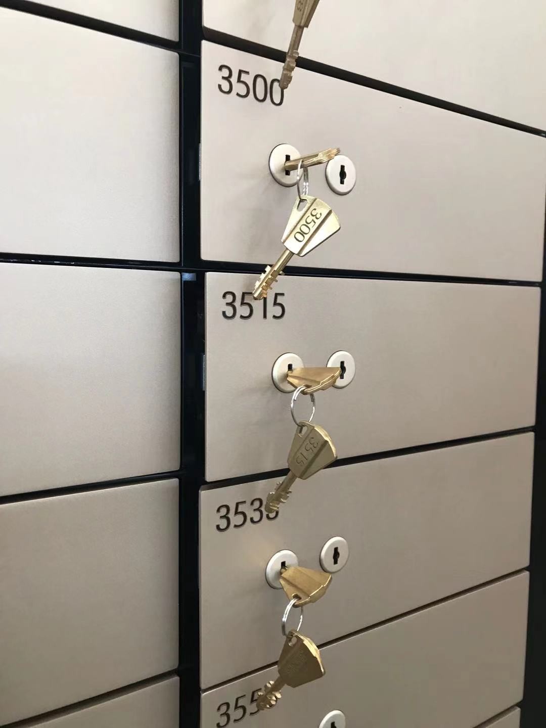 UL Listed JZ-01 Dual Copper Key Locks For Safe Deposit Box And Cabinet