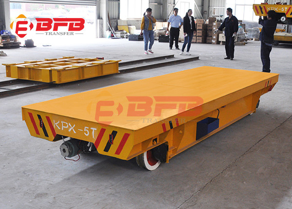 Long Distance Electric Transfer Cart , Towed Electric Transfer Cart With Emergency Stop